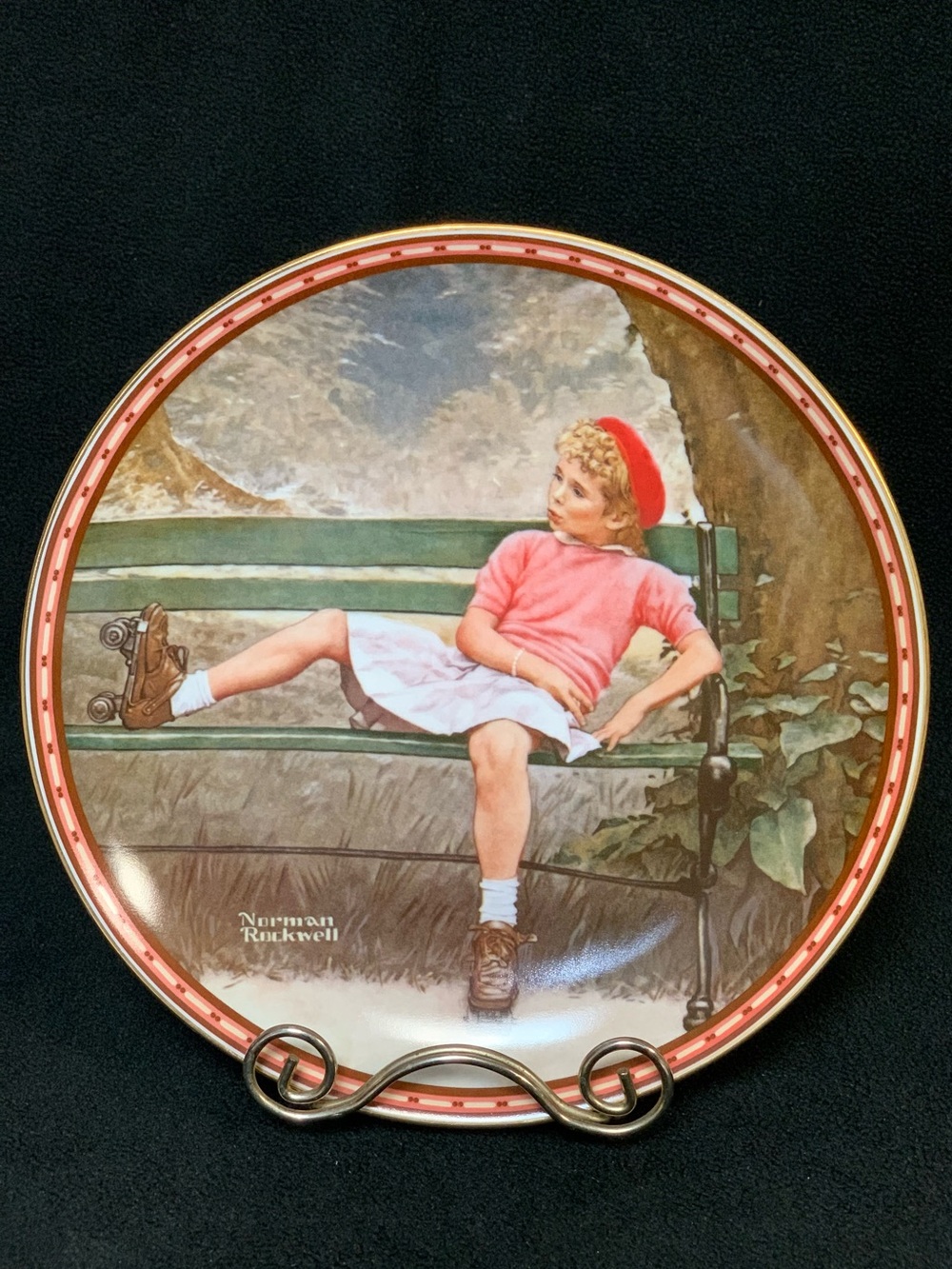 Norman Rockwell Collector Plate Breaking the Rules Knowles Fine China Collector